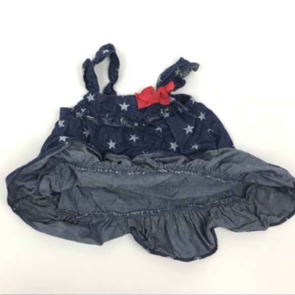 Wonder Kids Girls 4th Of July Red White Blue Dress - Picture 4 of 5